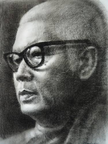 Print of Realism Portrait Drawings by KOMSAN MUANGNOI