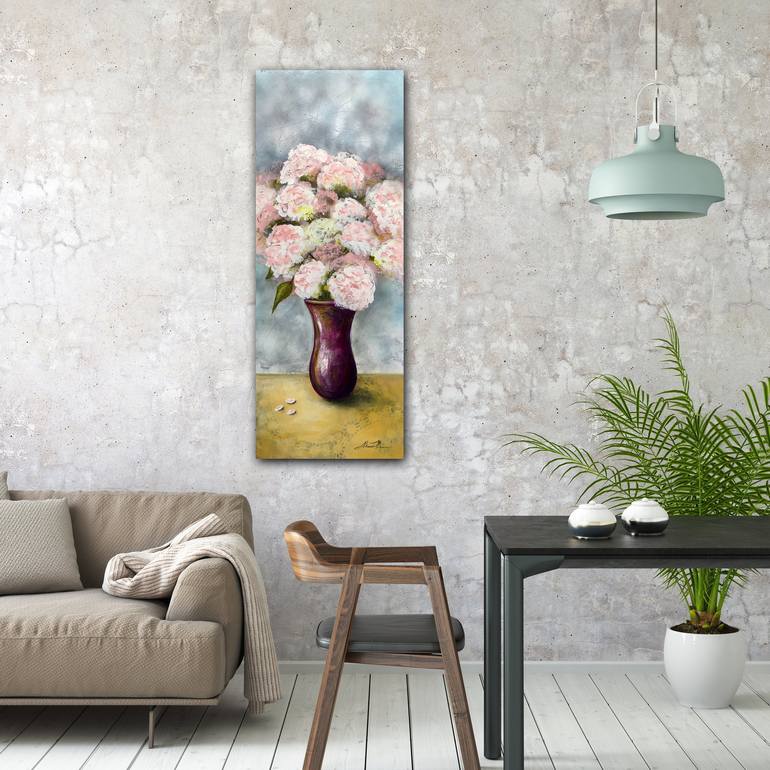 Original Abstract Floral Painting by Therese Misner