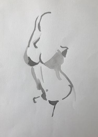 Original Figurative Women Drawings by Joel Hamilton