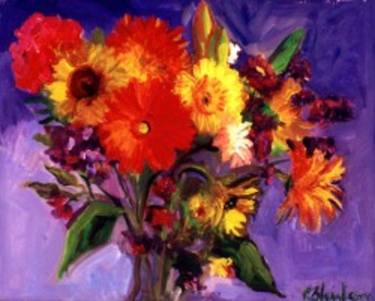 Original Expressionism Floral Paintings by Carol Steinberg