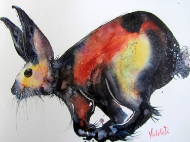 Print of Expressionism Animal Paintings by Violeta Damjanovic-Behrendt
