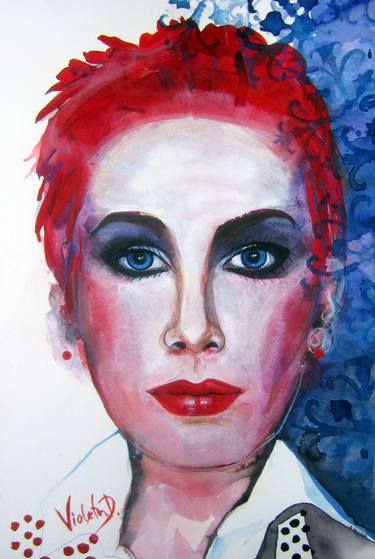 Print of Fine Art Portrait Paintings by Violeta Damjanovic-Behrendt