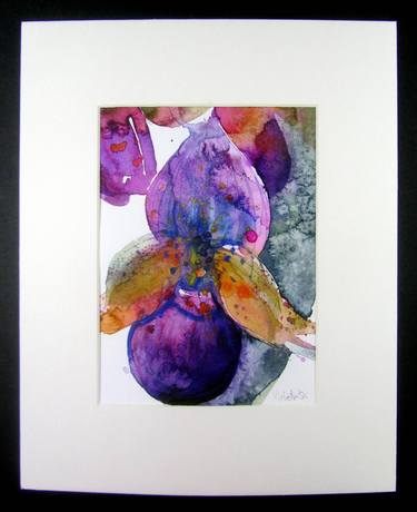Original Abstract Expressionism Floral Paintings by Violeta Damjanovic-Behrendt