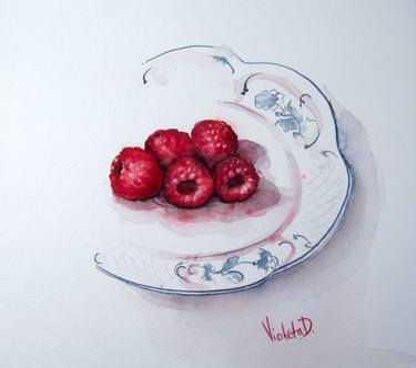 Print of Food & Drink Paintings by Violeta Damjanovic-Behrendt