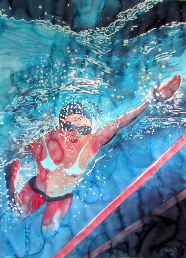 Print of Impressionism Sport Paintings by Violeta Damjanovic-Behrendt