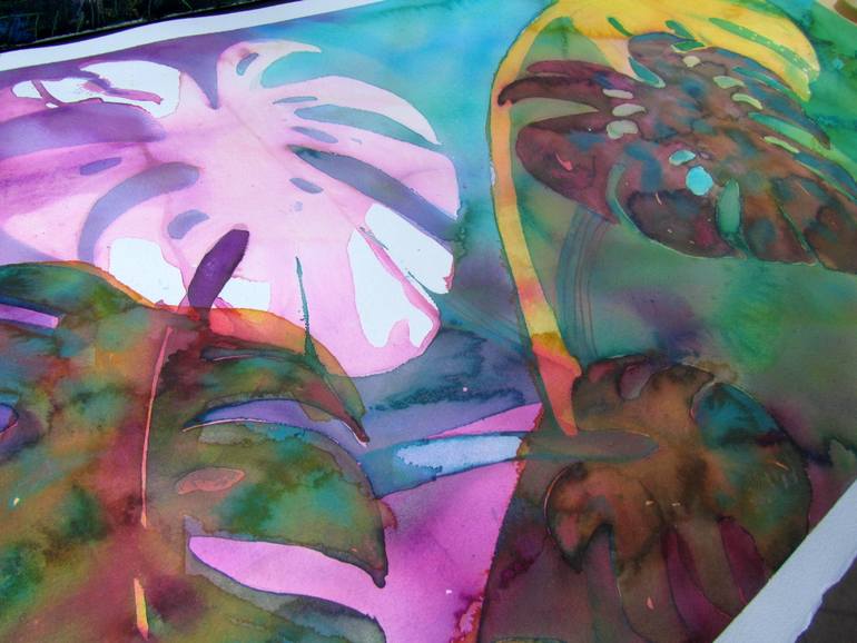 Original Illustration Botanic Painting by Violeta Damjanovic-Behrendt
