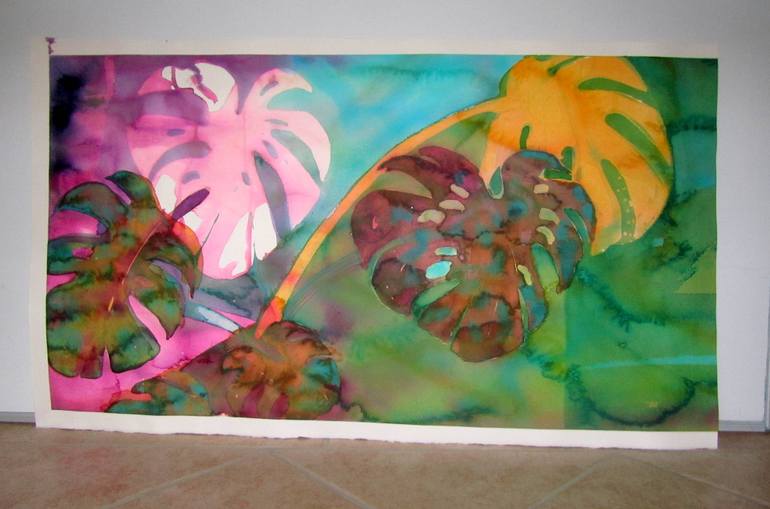 Original Illustration Botanic Painting by Violeta Damjanovic-Behrendt