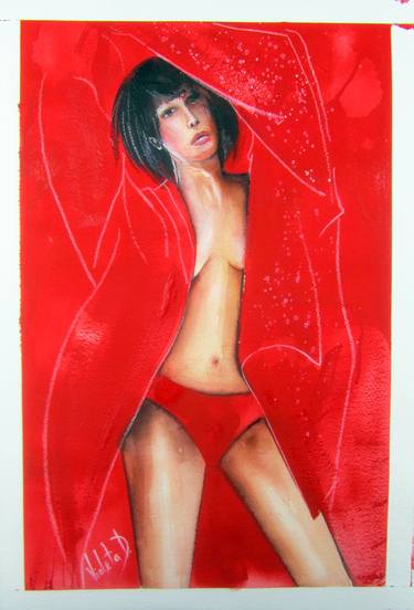 Print of Conceptual Erotic Paintings by Violeta Damjanovic-Behrendt
