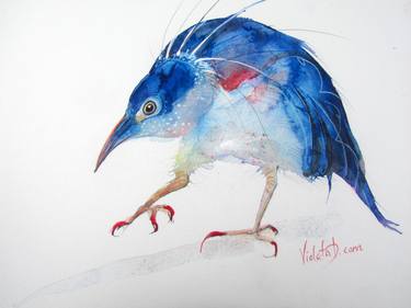 Original Illustration Animal Paintings by Violeta Damjanovic-Behrendt