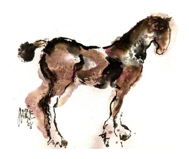 Original Expressionism Horse Paintings by Marie jose Leenders