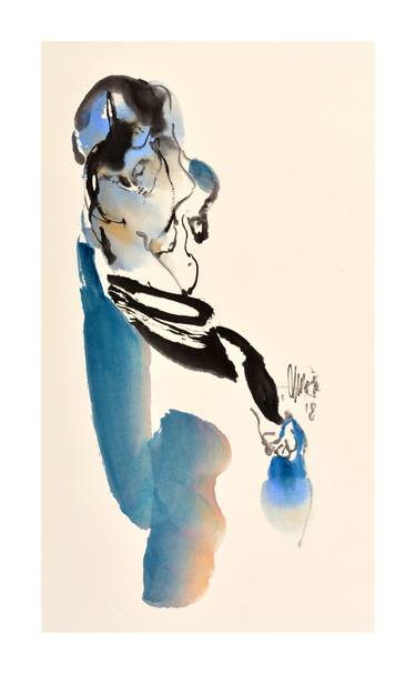 Print of Art Deco Women Paintings by Marie jose Leenders