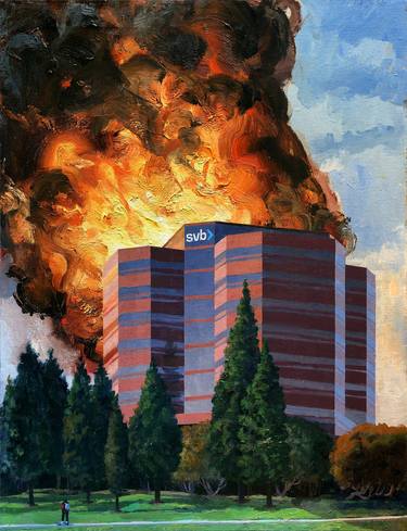 Silicon Valley Bank in Flames thumb