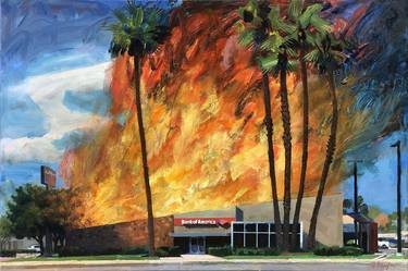 Original Contemporary Cities Painting by Alex Schaefer