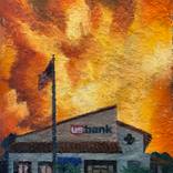 US Bank in Flames, Carlsbad by Alex Schaefer