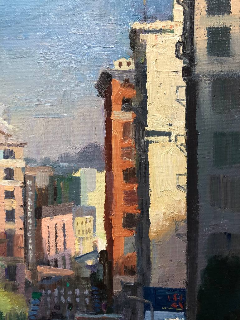 Original Expressionism Cities Painting by Alex Schaefer