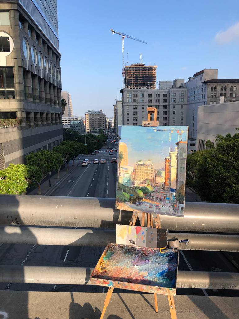 Original Expressionism Cities Painting by Alex Schaefer