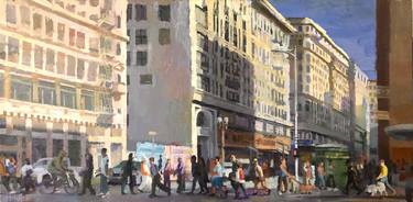 Original Expressionism Cities Paintings by Alex Schaefer