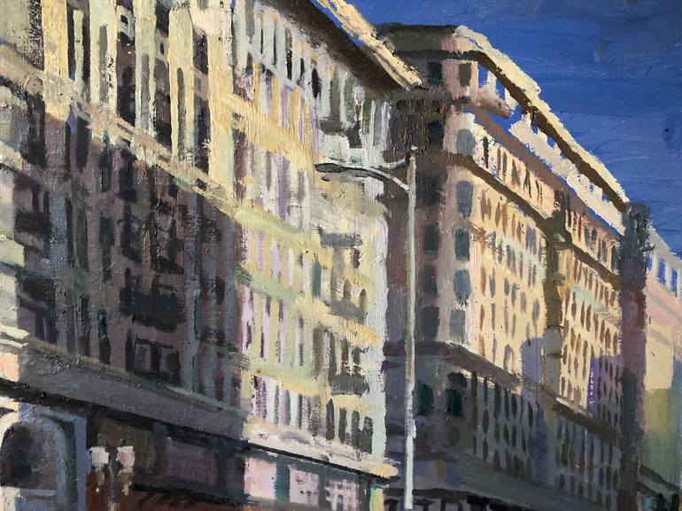 Original Expressionism Cities Painting by Alex Schaefer
