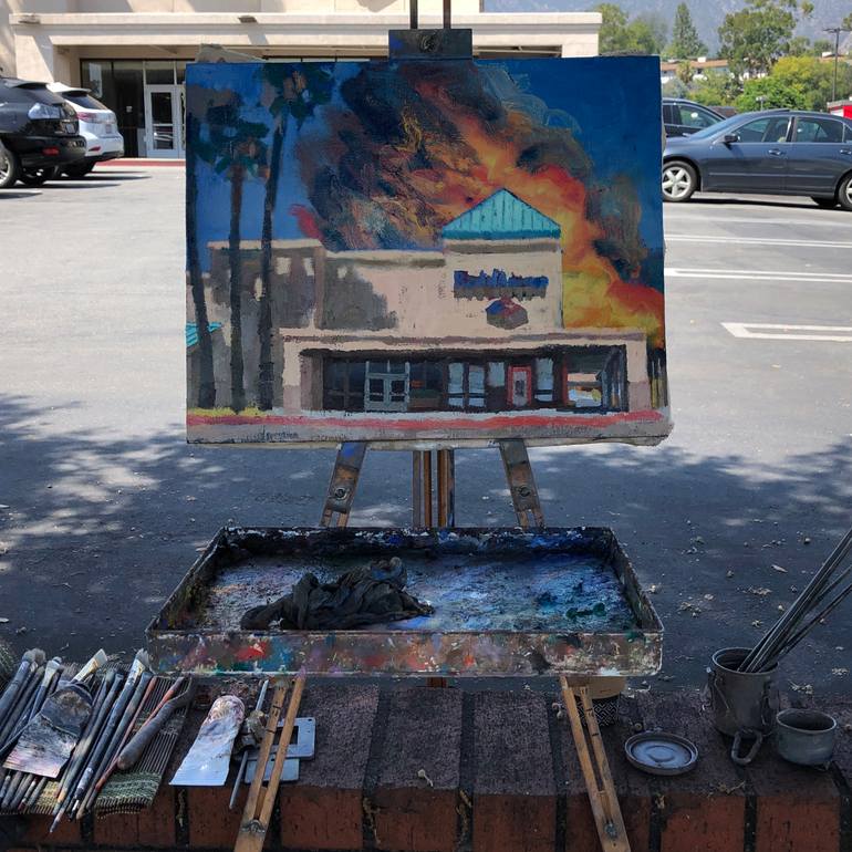 Original Impressionism Cities Painting by Alex Schaefer