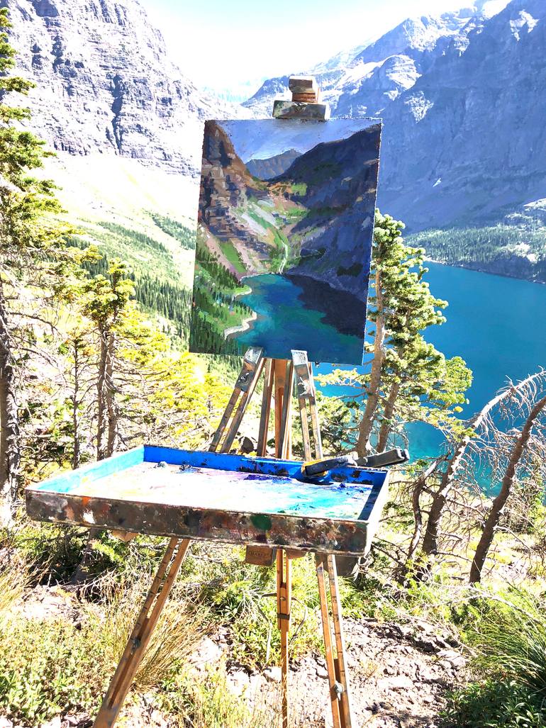 Original Impressionism Landscape Painting by Alex Schaefer