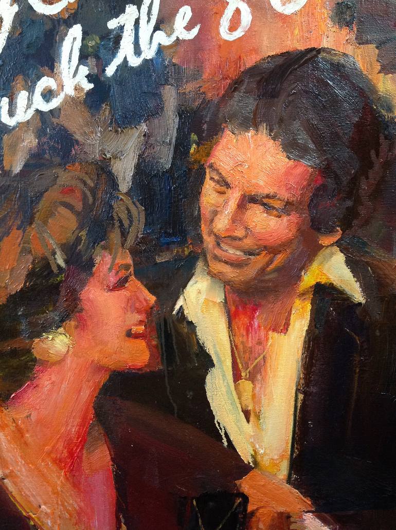 Original Expressionism People Painting by Alex Schaefer