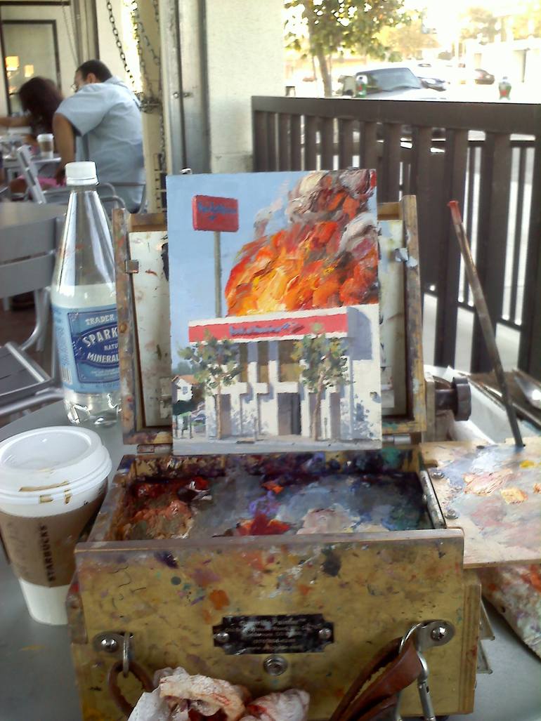 Original Expressionism Cities Painting by Alex Schaefer