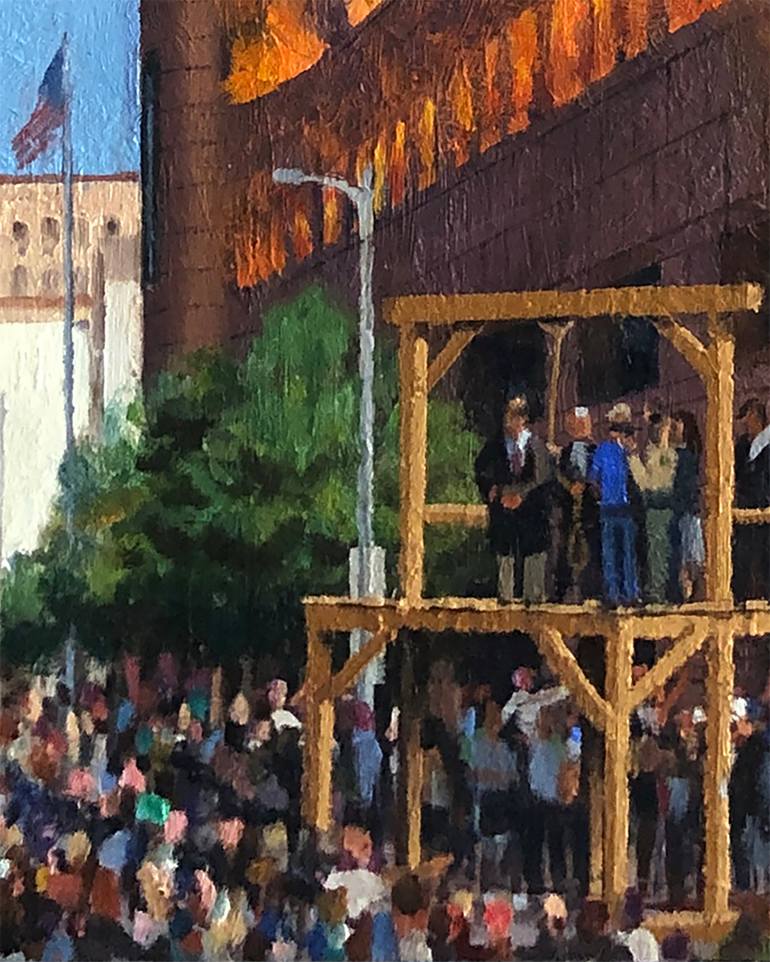 Original Expressionism Cities Painting by Alex Schaefer