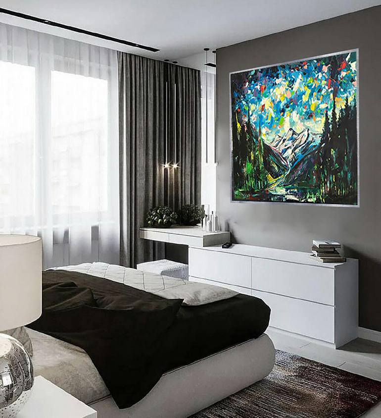 Original Abstract Landscape Painting by Nazar Tuvakov