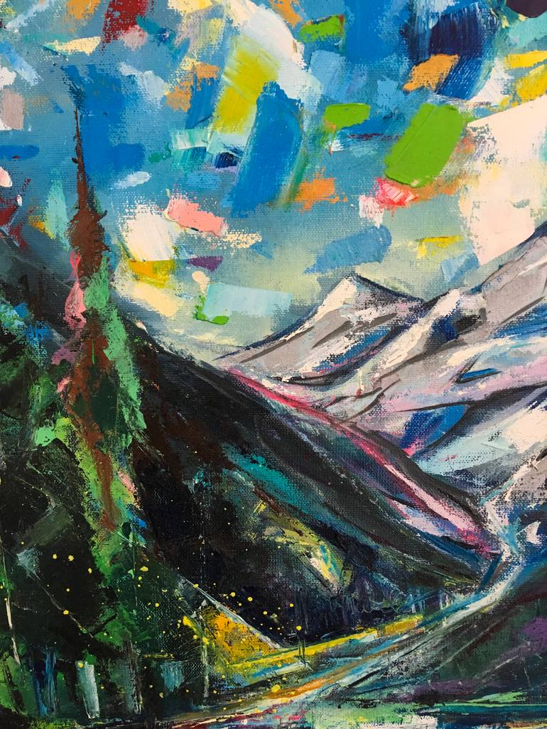 Original Abstract Landscape Painting by Nazar Tuvakov