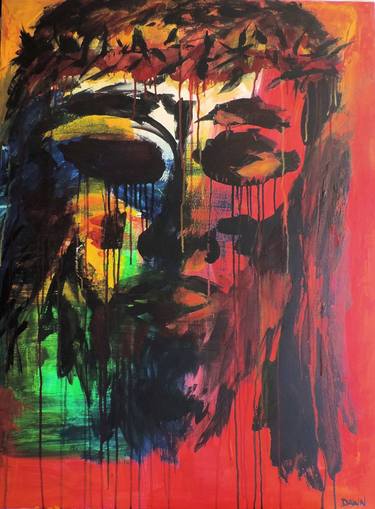 Print of Abstract Expressionism Religious Paintings by Dawn Nitsopoulos