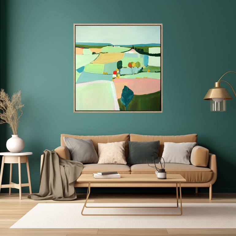 Original Abstract Landscape Painting by Brenda Meynell
