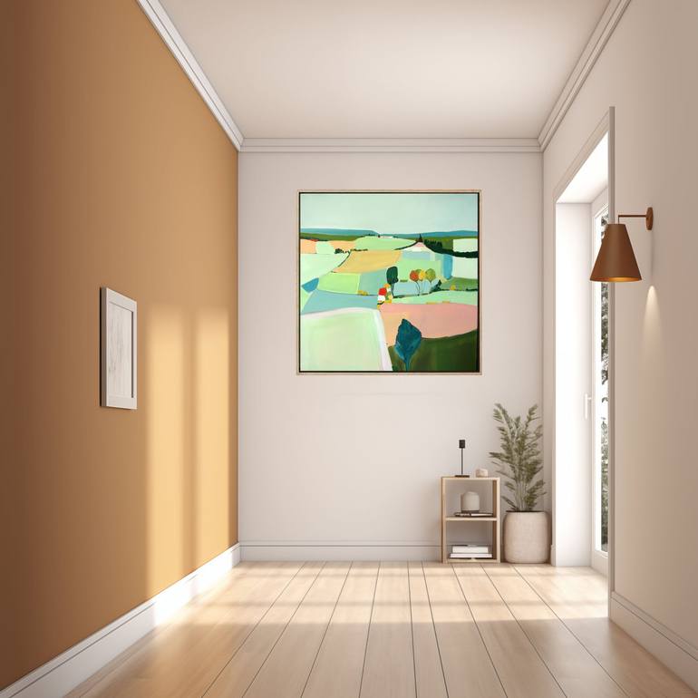 Original Abstract Landscape Painting by Brenda Meynell
