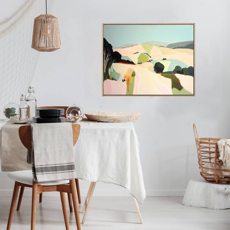 Original Abstract Landscape Painting by Brenda Meynell