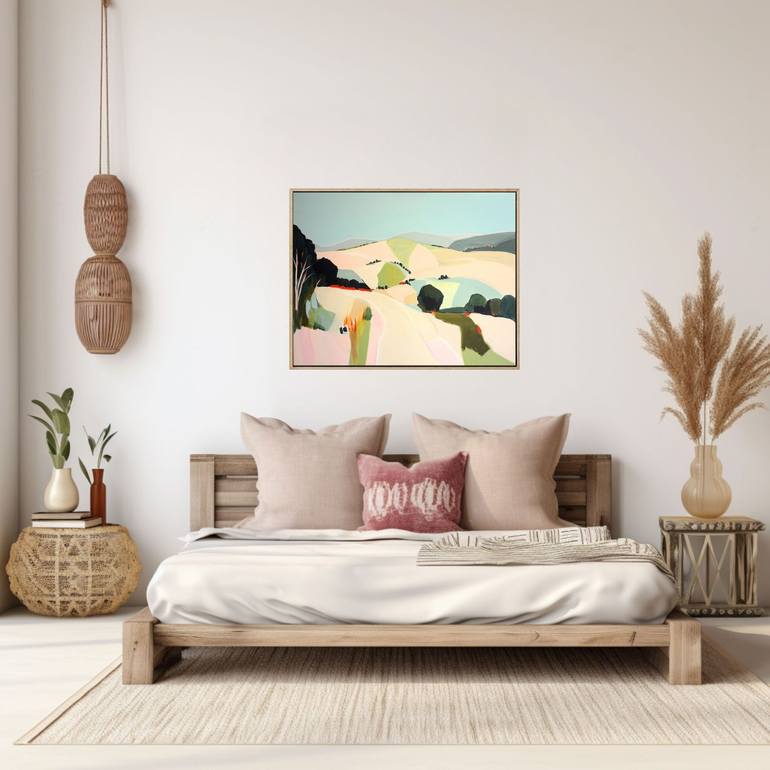 Original Abstract Landscape Painting by Brenda Meynell