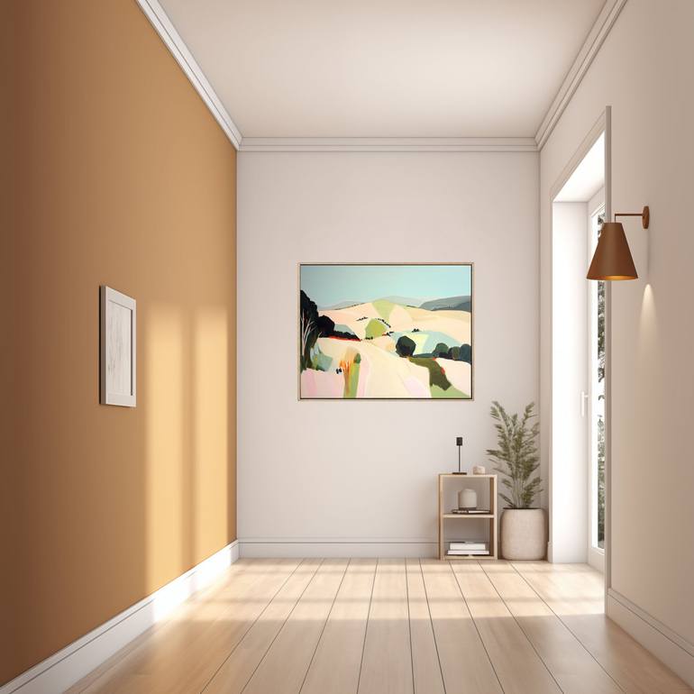 Original Abstract Landscape Painting by Brenda Meynell