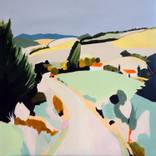 Time Out - Abstract Landscape by Brenda Meynell