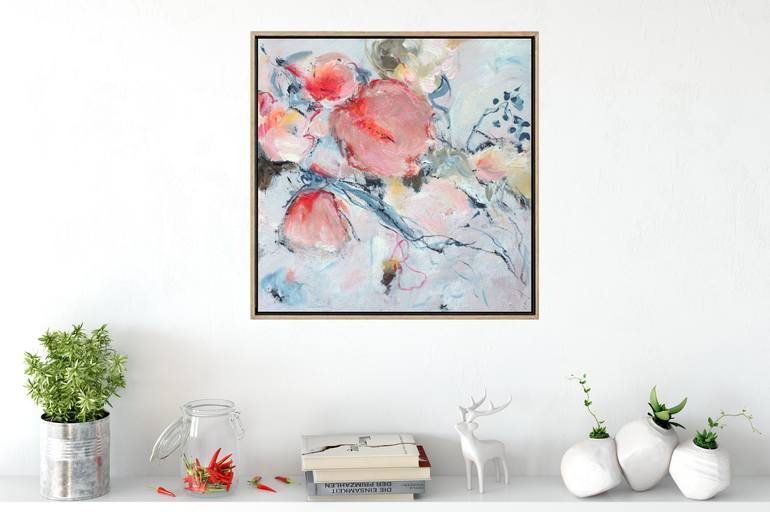 Original Abstract Botanic Painting by Brenda Meynell