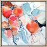 A romantic abstract botanical painting. painted in acrylics and pastels on canvas.