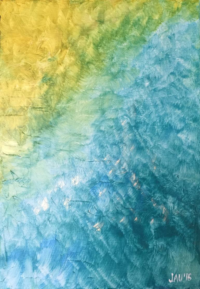 Original Abstract Expressionism Abstract Painting by Jau Goh