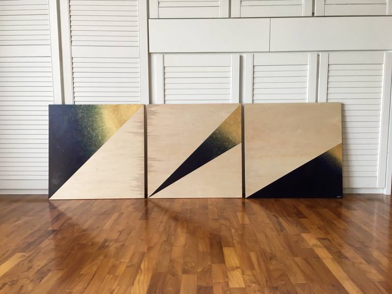 Original Abstract Expressionism Abstract Painting by Jau Goh