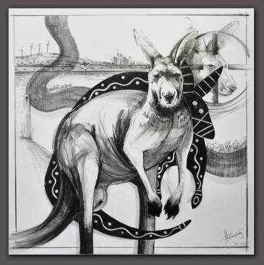 Drawing of Kangaroo Series || Marriage of Time 1 thumb