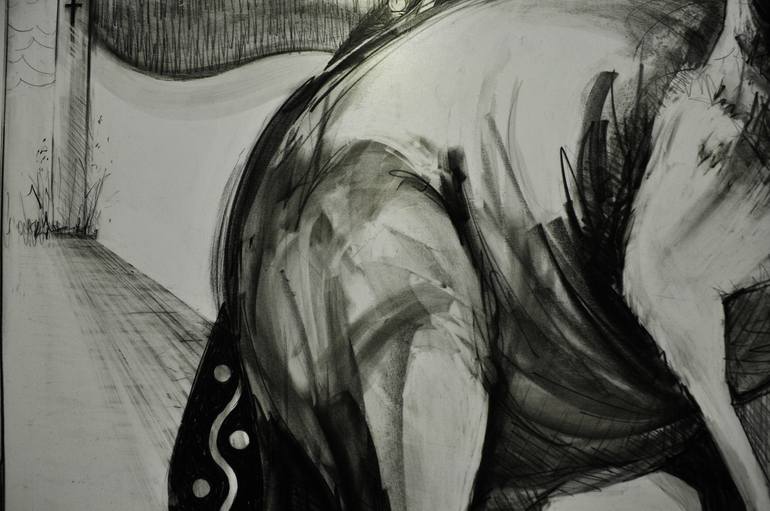 Original Figurative Animal Drawing by Michael Chorney