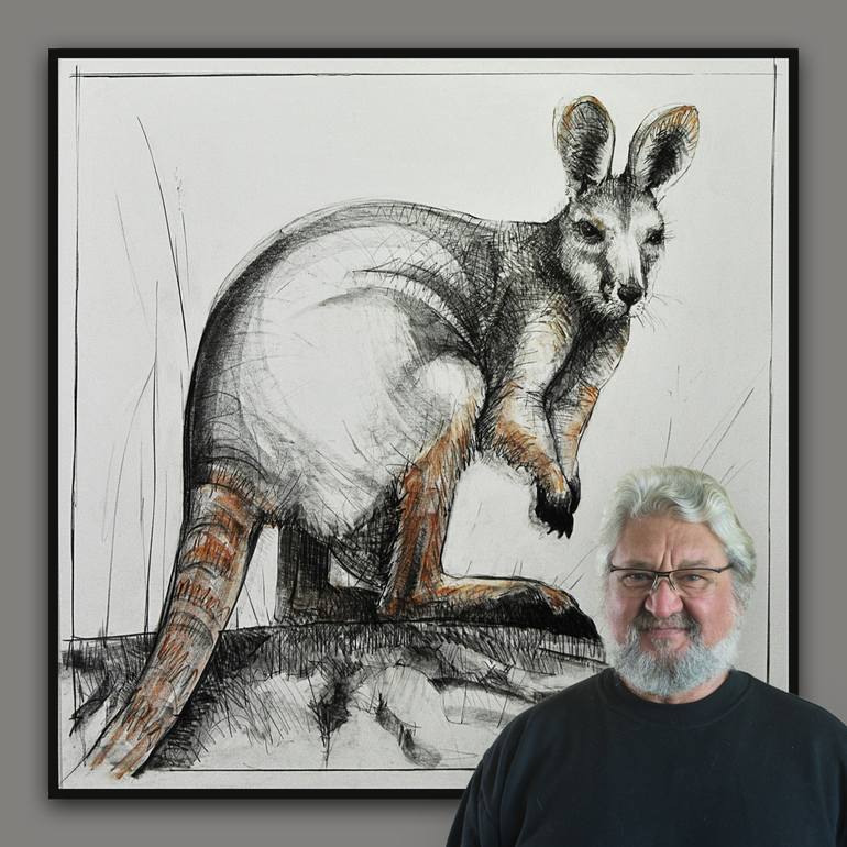 Original Figurative Animal Drawing by Michael Chorney