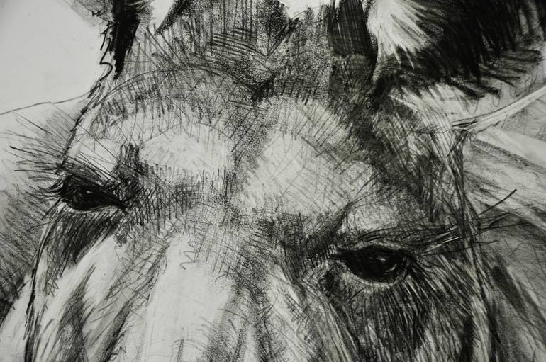 Original Expressionism Animal Drawing by Michael Chorney