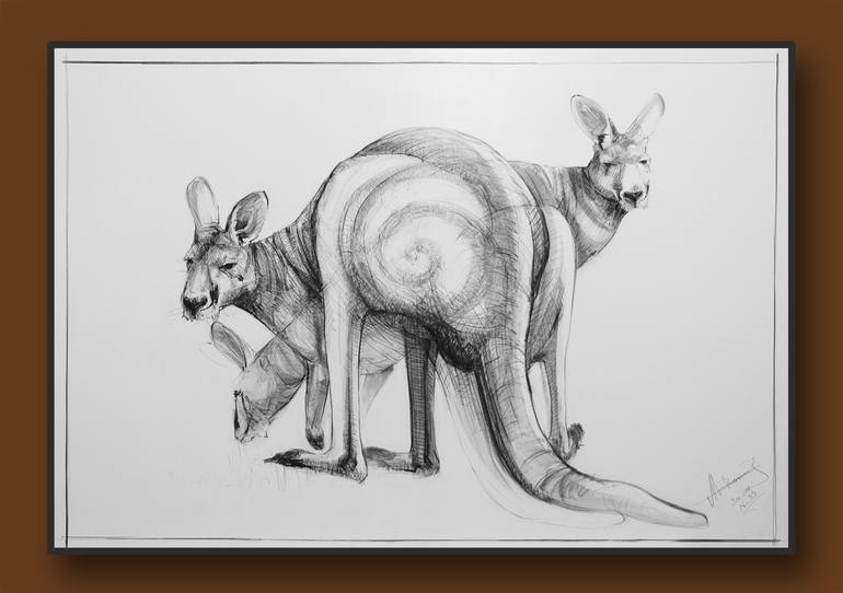 Original Figurative Animal Drawing by Michael Chorney