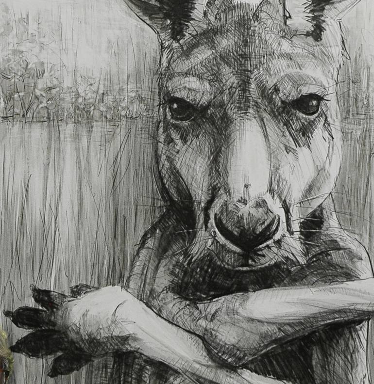 Original Figurative Animal Drawing by Michael Chorney