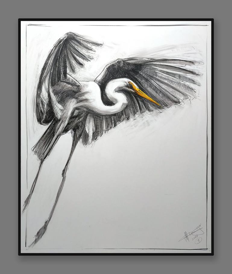 Original Expressionism Animal Drawing by Michael Chorney