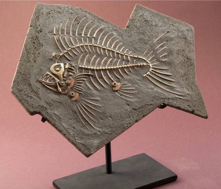 Steampunk: Fish Fossil 1 - Print