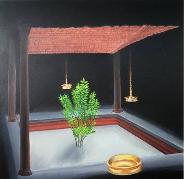 Print of Conceptual Architecture Paintings by Narayanan Namboothiri