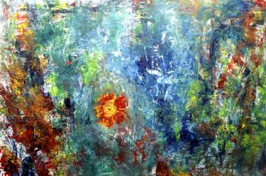 Print of Abstract Floral Paintings by Ganesh Bhat